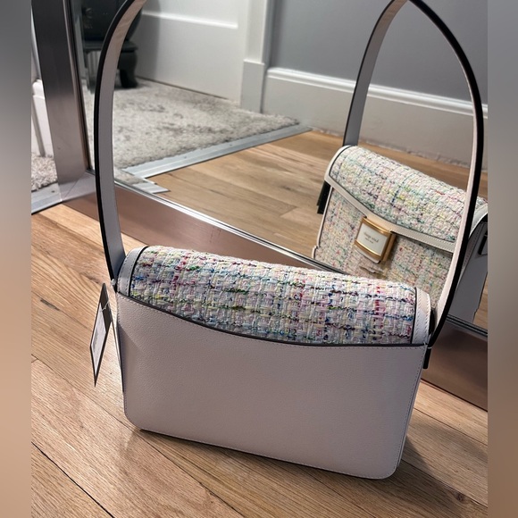 Kate Spade Tweed Cream Multi Shoulder Bag - Picture 6 of 9